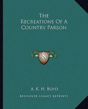portada the recreations of a country parson (en Inglés)