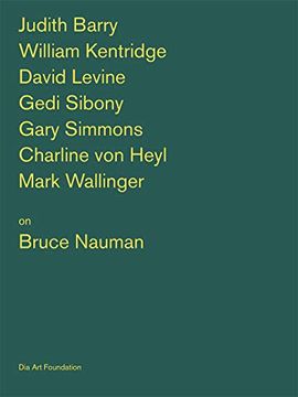 portada Artists on Bruce Nauman (Artists on Artists Lecture Series) (in English)