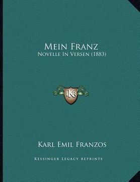 portada mein franz: novelle in versen (1883)