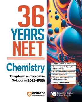 portada 36 Years' Chapterwise Topicwise Solutions NEET Chemistry 1988-2023 (en Inglés)