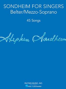 portada Sondheim for Singers: Belter/Mezzo-Soprano (en Inglés)