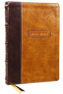 portada Kjv, Center-Column Reference Bible With Apocrypha, Leathersoft, Brown, 73,000 Cross-References, red Letter, Thumb Indexed, Comfort Print: King James Version (en Inglés)