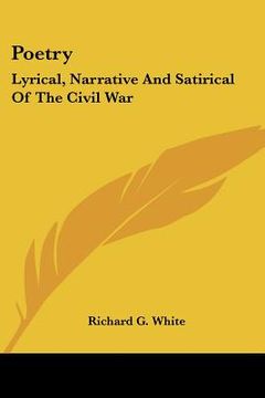 portada poetry: lyrical, narrative and satirical of the civil war (en Inglés)