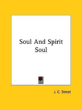 portada soul and spirit soul (in English)