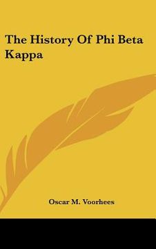 portada the history of phi beta kappa (in English)