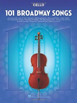 portada 101 Broadway Songs for Cello (en Inglés)