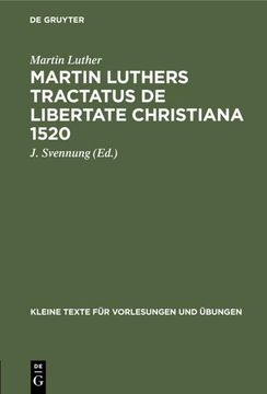 portada Martin Luthers Tractatus de Libertate Christiana 1520 (en Alemán)