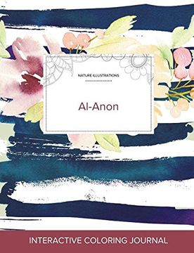 portada Adult Coloring Journal: Al-Anon (Nature Illustrations, Nautical Floral)