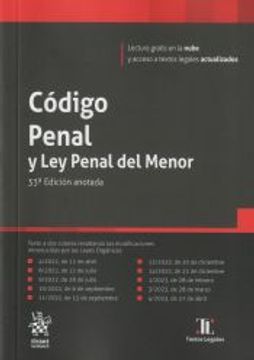 portada Codigo Penal y ley Penal del Menor 33 Edicion