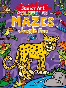 portada Colour-In Mazes Jungle Fun (Junior Art)