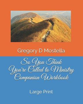 portada So You Think You're Called to Ministry Companion Workbook: Large Print (in English)