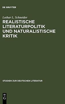 portada Realistische Literaturpolitik und Naturalistische Kritik (en Alemán)