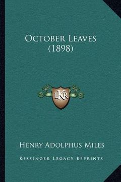 portada october leaves (1898) (en Inglés)