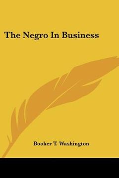 portada the negro in business (en Inglés)