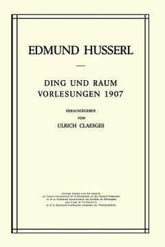 portada Ding Und Raum: Vorlesungen 1907 (en Alemán)
