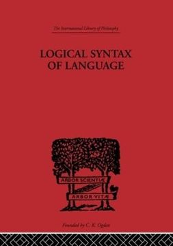 portada Logical Syntax of Language (International Library of Philosophy) (en Inglés)