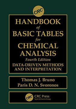 portada Crc Handbook of Basic Tables for Chemical Analysis: Data-Driven Methods and Interpretation (en Inglés)