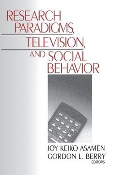 portada research paradigms, television, and social behaviour (en Inglés)