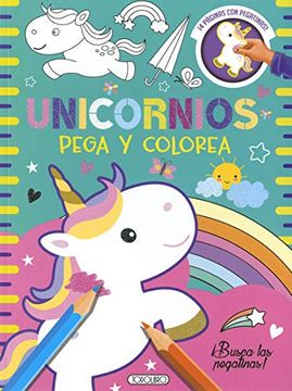 portada Unicornios 4 Pega y Colorea