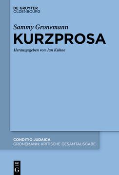 portada Kurzprosa und Nachlasstexte (in German)