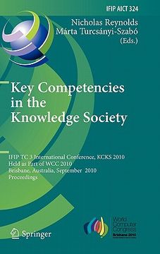 portada key competencies in the knowledge society (en Inglés)