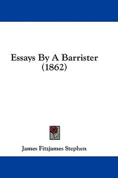 portada essays by a barrister (1862) (in English)