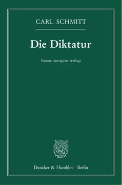 portada Die Diktatur: Neunte, Korrigierte Auflage (in German)
