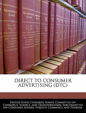 portada direct to consumer advertising (dtc) (en Inglés)
