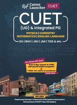 portada Cuet 2022: Physics, Chemistry, Mathematics and English - Guide (in English)