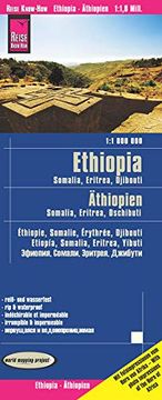 portada Etiopía, Eritrea, Somalia, Yibuti, Mapa Impermeable de Carreteras. Escala 1: 1: 800. 000 Impermeable. Reise Know-How. World Mapping Project 