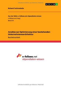 portada Ansätze zur Optimierung einer bestehenden Unternehmensarchitektur (German Edition)