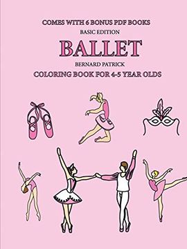 portada Coloring Book for 4-5 Year Olds (Ballet) 