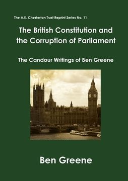 portada The British Constitution and the Corruption of Parliament (in English)