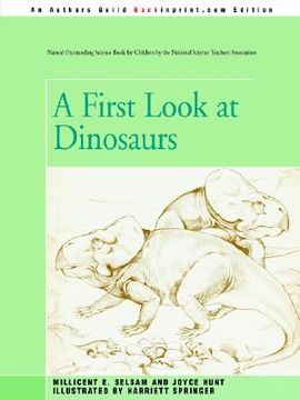 portada a first look at dinosaurs (in English)
