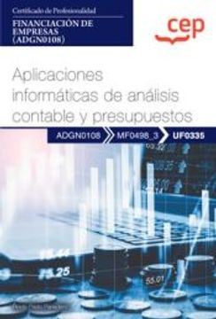 portada (Uf0335) Manual Aplicaciones Informaticas de Analisis Contable y Presupuestos. Certificados de Profesionalidad. Financiacion de Empresas (Adgn0108) (in Spanish)
