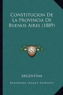 portada Constitucion de la Provincia de Buenos Aires (1889)