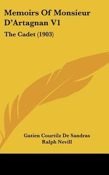 portada memoirs of monsieur d'artagnan v1: the cadet (1903)