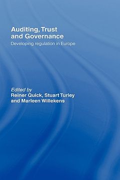 portada auditing, trust and governance: developing regulation in europe