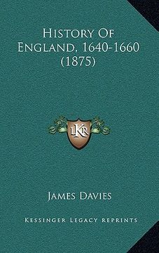 portada history of england, 1640-1660 (1875) (in English)