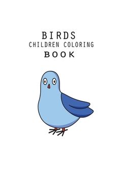 portada Birds Children Coloring Book (en Inglés)