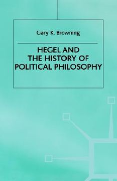 portada hegel and the history of political philosophy (en Inglés)
