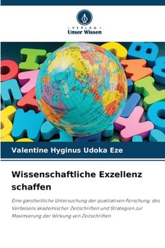 portada Wissenschaftliche Exzellenz schaffen (in German)