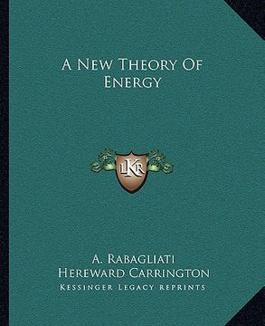 portada a new theory of energy (en Inglés)