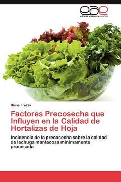 portada factores precosecha que influyen en la calidad de hortalizas de hoja (in English)