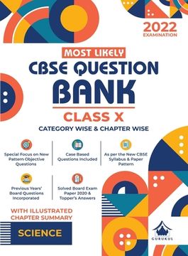 portada Most Likely Question Bank - Science: CBSE Class 10 for 2022 Examination (in English)