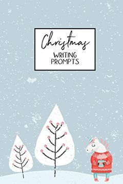 portada Christmas Writing Prompts: 40 Seasonal Story & Drawing Prompts Unicorn (en Inglés)