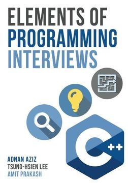 portada Elements of Programming Interviews: The Insiders' Guide (en Inglés)