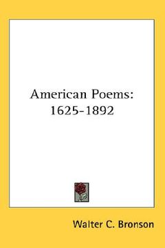 portada american poems: 1625-1892