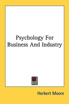 portada psychology for business and industry (in English)