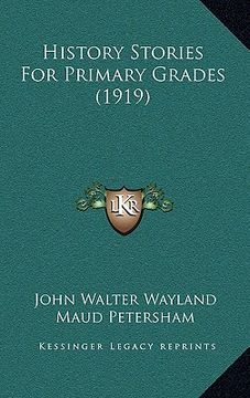 portada history stories for primary grades (1919) (en Inglés)